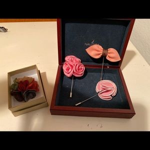New Men’s lapel flower pin wedding suit fancy